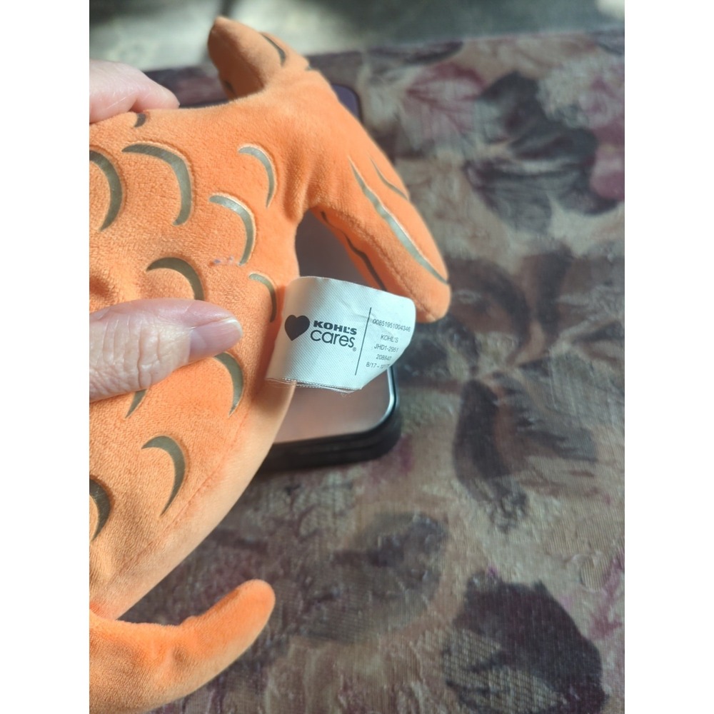 Kohl's Cares Fish with the Deep Sea Smile 14" Plush Gold Fish Stuffed Fish - Picture 5 of 6